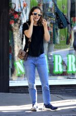 NATALIE PORTMAN in Jeans Out in Los Angeles 03/27/2018