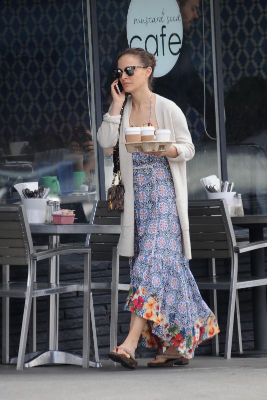 NATALIE PORTMAN Out for Coffee in Los Angeles 03/08/2018