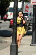 NATASHA BLASICK in Yellow Dress Out in Hollywood 02/28/2018