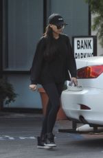 NAYA RIVERA Leaves a Bank in Los Angeles 03/30/2018