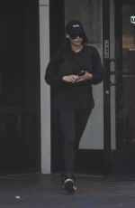 NAYA RIVERA Leaves a Bank in Los Angeles 03/30/2018
