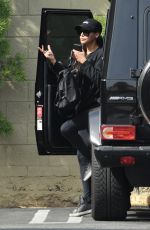 NAYA RIVERA Leaves a Bank in Los Angeles 03/30/2018