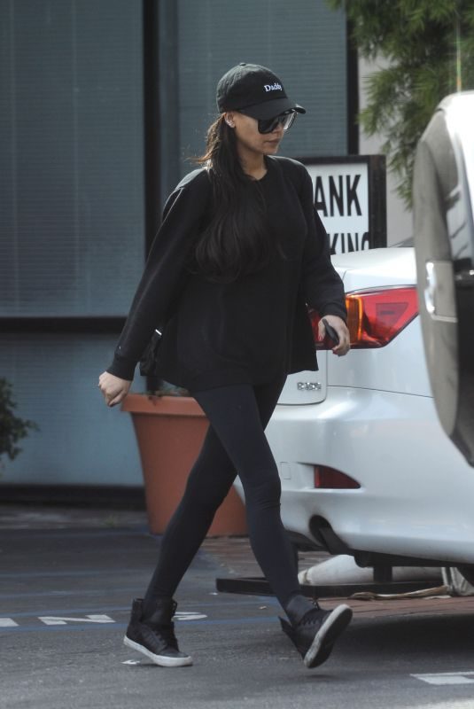 NAYA RIVERA Leaves a Bank in Los Angeles 03/30/2018