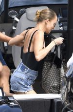 NICOLE RICHIE in Denim Shorts on a Boat in Sydney 03/24/2018