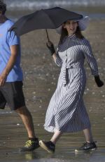 NIGELLA LAWSON Out at a Beach in Auckland 03/21/2018