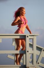 NIKKI LUND in Bikini on the Set of a Photoshoot in Malibu 03/06/2018