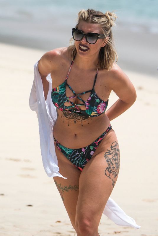 OLIVIA BUCKLAND in Bikini at a Beach in Barbados 03/13/2018