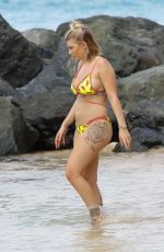 OLIVIA BUCKLAND in Bikini at a Beach in Barbados 03/15/2018