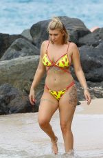 OLIVIA BUCKLAND in Bikini at a Beach in Barbados 03/15/2018