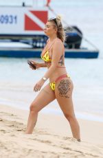 OLIVIA BUCKLAND in Bikini at a Beach in Barbados 03/15/2018