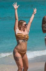 OLIVIA BUCKLAND in Bikini on the Beach in Barbados 03/16/2018