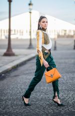 OLIVIA CULPO Out at Paris Fashion Week 03/03/2018