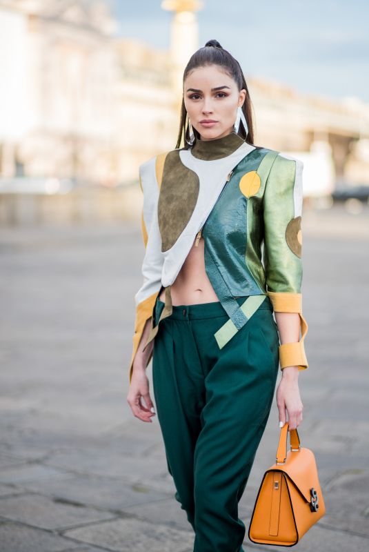OLIVIA CULPO Out at Paris Fashion Week 03/03/2018