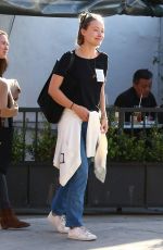 OLIVIA WILDE Leaves Hugo