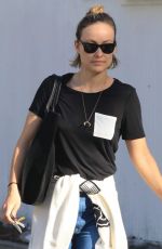 OLIVIA WILDE Leaves Hugo