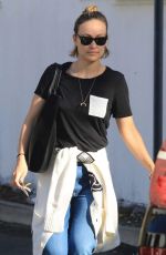 OLIVIA WILDE Leaves Hugo