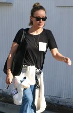 OLIVIA WILDE Leaves Hugo