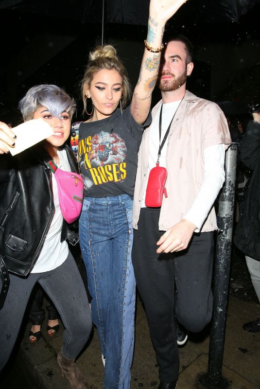 PARIS JACKSON Leaves Dior Addict Lacquer Pump Launch Party in West Hollywood 03/14/2018