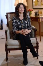 PENELOPE CRUZ at an Interview for BFM TV in Paris 03/02/2018