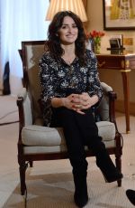 PENELOPE CRUZ at an Interview for BFM TV in Paris 03/02/2018