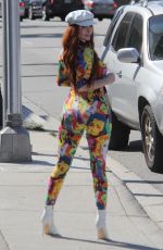 PHOEBE PRICE at a Gas Station in Beverly Hills 03/23/2018