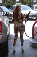 PHOEBE PRICE at a Gas Station in Beverly Hills 03/23/2018