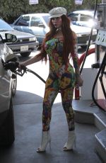 PHOEBE PRICE at a Gas Station in Beverly Hills 03/23/2018