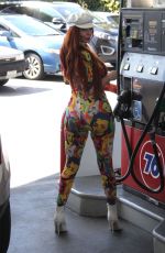 PHOEBE PRICE at a Gas Station in Beverly Hills 03/23/2018