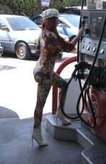 PHOEBE PRICE at a Gas Station in Beverly Hills 03/23/2018