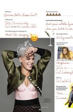 PINK in Cosmopolitan Magazine, January 2018