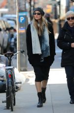 Pregnant CANDICE SWANEPOEL Out and About in New York 03/22/2018