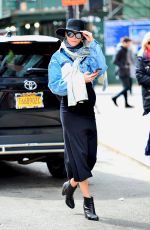 Pregnant CANDICE SWANEPOEL Out in New York 03/16/2018