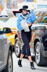 Pregnant CANDICE SWANEPOEL Out in New York 03/16/2018