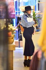 Pregnant CANDICE SWANEPOEL Out in New York 03/16/2018
