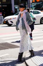 Pregnant CANDICE SWANEPOEL Out in New York 03/23/2018