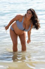 Pregnant CASEY BATCHELOR in Biikini at a Beach in Tenerife 03/15/2018