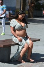 Pregnant CASEY BATCHELOR Out in Tenerife 03/16/2018