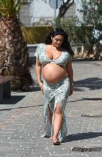 Pregnant CASEY BATCHELOR Out in Tenerife 03/16/2018