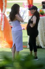 Pregnant EVA LONGORIA and ROSELYN SANCHEZ on the Set of Eva