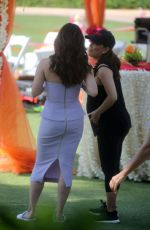 Pregnant EVA LONGORIA and ROSELYN SANCHEZ on the Set of Eva