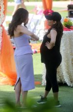 Pregnant EVA LONGORIA and ROSELYN SANCHEZ on the Set of Eva