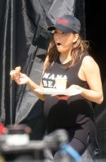 Pregnant EVA LONGORIA and ROSELYN SANCHEZ on the Set of Eva