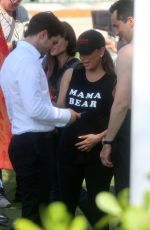 Pregnant EVA LONGORIA and ROSELYN SANCHEZ on the Set of Eva