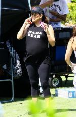 Pregnant EVA LONGORIA on the Set of Grand Hotel in Miami 03/19/2018