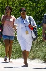 Pregnant EVA LONGORIA Out and About in Miami 03/26/2018