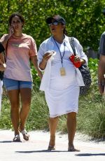 Pregnant EVA LONGORIA Out and About in Miami 03/26/2018