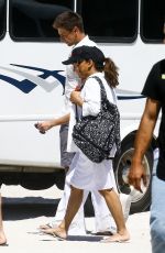 Pregnant EVA LONGORIA Out and About in Miami 03/26/2018