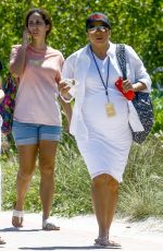 Pregnant EVA LONGORIA Out and About in Miami 03/26/2018