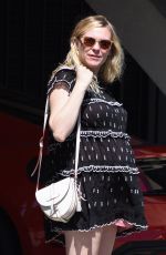 Pregnant KIRSTEN DUNST Out for Lunch in Studio City 03/28/2018