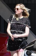 Pregnant KIRSTEN DUNST Out for Lunch in Studio City 03/28/2018